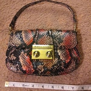 Kate Landry Snakeskin Crossbody Mini Purse